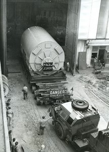 France Nantes giant stator-alternator Jeumont EDF old Photo 1954