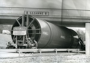 France Ozoir la Ferrière Abnormal Load accident Promill old Photo 1969