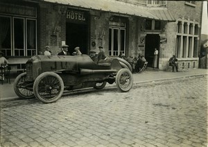 Belgique Joseph Christiaens sur voiture Excelsior course automobile  ancienne Photo 1912 #1