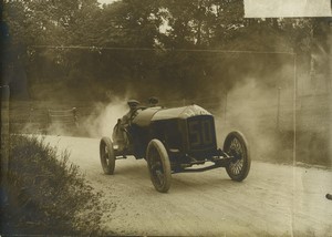 Belgique Joseph Christiaens sur voiture Excelsior course automobile  ancienne Photo 1912 #2
