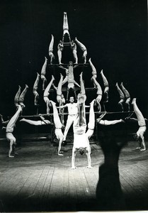 France Paris Gymnasts of the Garde Republicaine old Photo 1970