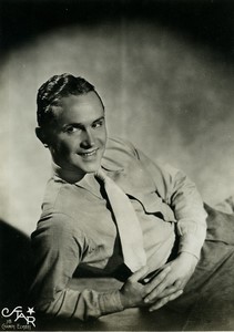 France French actor Pierre Mingand portrait old Photo Star 1940's