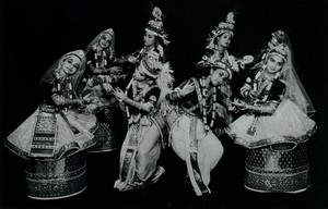 France Manipuri Traditional dancer old Photo 1960 #3