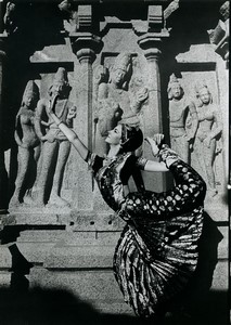 France Traditional dance of Manipuri ? old Photo 1960