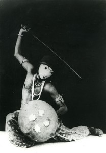 France show Traditional Indian Dance Chhau old Photo 1960 #2