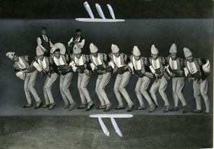 France Paris traditional dance show from Bulgaria old Photo 1960