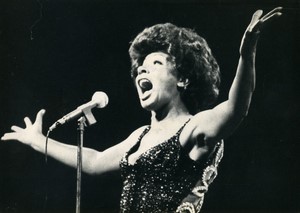 Belgium Brussels Shirley Bassey at the Palais des Beaux Arts old Photo 1974