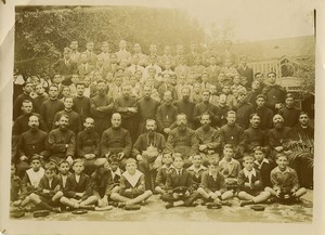 France Religious boys school group Priests old Photo 1910