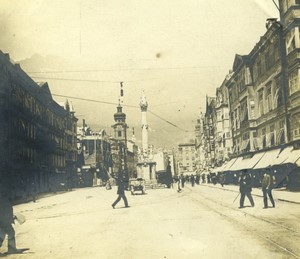 Austria Tyrol Innsbruck Maria-Theresien-Straße Old amateur snapshot Photo 1900