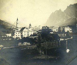 Italy Alps Dolomites Ampezzo Cortina Old amateur snapshot Photo 1900