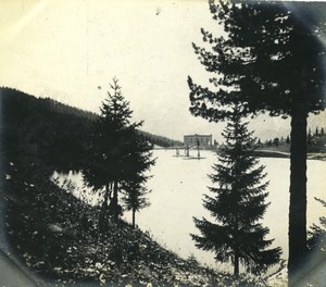Italy Alps Dolomites Lake Misurina Hotel Old amateur snapshot Photo 1900 #1