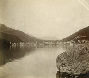 Switzerland Lake near St Moritz or Silvaplana? Old amateur snapshot Photo 1900#2