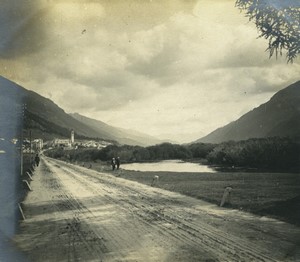 Switzerland Lake near St Moritz or Silvaplana? Old amateur snapshot Photo 1900#4