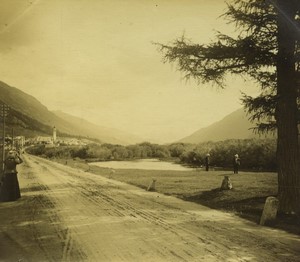 Switzerland Lake near St Moritz or Silvaplana? Old amateur snapshot Photo 1900#7