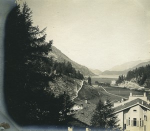 Switzerland Town near St Moritz or Silvaplana? Old amateur snapshot Photo 1900#2