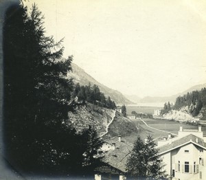 Switzerland Town near St Moritz or Silvaplana? Old amateur snapshot Photo 1900#3