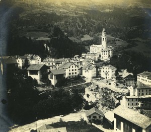 Switzerland Grisons Tiefencastel general view Old amateur snapshot Photo 1900