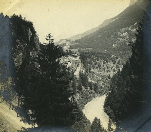 Switzerland Grisons Campell Castle ruins Old amateur snapshot Photo 1900