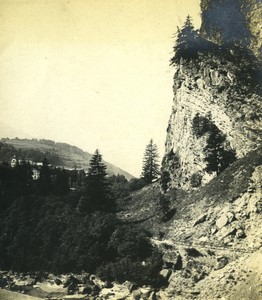 Switzerland Grisons Viamala road? Old amateur snapshot Photo 1900