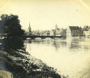 Switzerland Schaffhausen Schaffouse the Rhine Old Photo 1900
