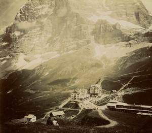 Switzerland Kleine Scheidegg Eiger Mountain Hotel Bellevue Old Photo 1900 #1