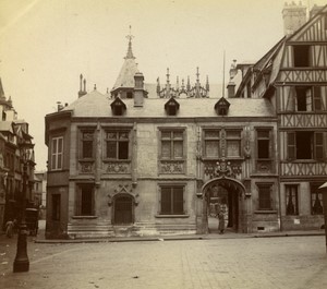 France Rouen Hotel de Bourgtheroulde Old Amateur Photo 1900
