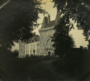 France Brittany Les Iffs Château de Montmuran Castle old amateur Photo 1900
