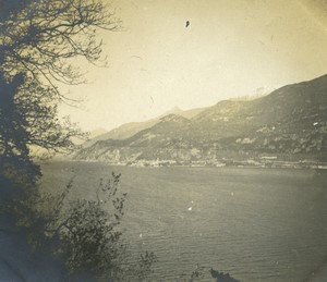 Italy Lake Lago di Como Bellagio Old Photo 1900 #1