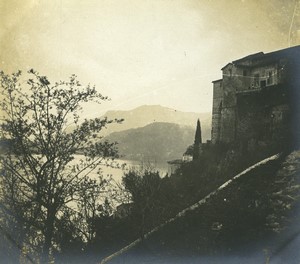 Switzerland Lago di Lugano Morcote Old Photo 1900