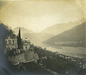 Switzerland Lago di Lugano Morcote the cemetary Old Photo 1900 #2