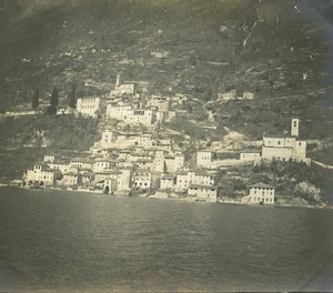 Italy Lago di Lugano Oria Village general view Old Photo 1900 #1