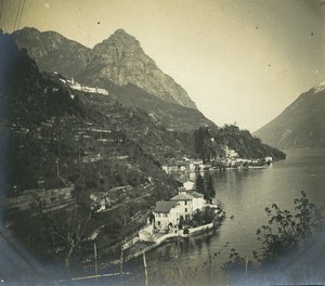 Italy Lago di Lugano San Mamete Village Old Photo 1900 #3