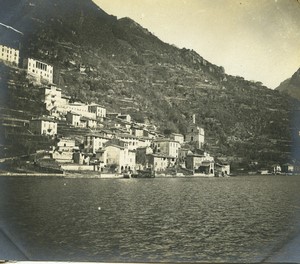 Italy Lago di Lugano Oria Village general view Old Photo 1900 #3