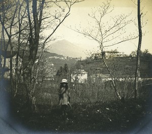 Switzerland Lago di Lugano Sorengo Church Old Photo 1900 #2