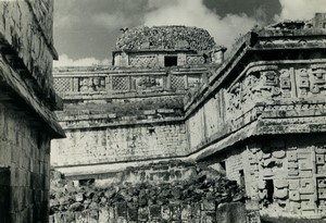 Mexico Yucatan Chichen Itza Maya Ruins old photo La Nacional 1960 #4