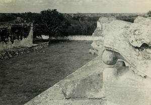Mexico Yucatan Chichen Itza Maya Ruins old photo La Nacional 1960 #8