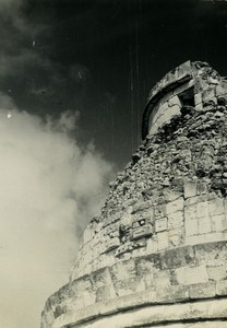 Mexico Yucatan Chichen Itza Maya Ruins old photo La Nacional 1960 #9