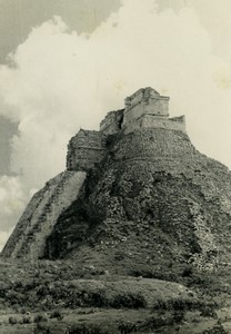 Mexico Yucatan Chichen Itza Maya Ruins old photo La Nacional 1960 #15