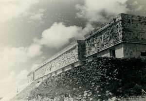 Mexico Yucatan Chichen Itza Maya Ruins old photo La Nacional 1960 #16