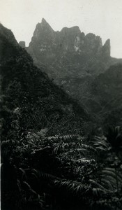 France Tahiti Papeete Mountain old photo 1938