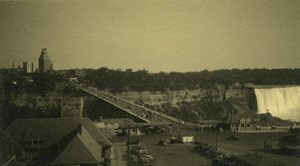 USA Promenade near the Niagara Falls old photo 1930