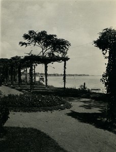 Laos Luang Prabang the Mekong River Trees Old Photo 1933