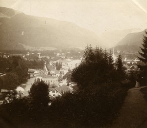 Somewhere in Austria? Small Town Church Old Photo 1900 #2