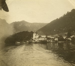 Somewhere in Austria? Countryside River Old Photo 1900