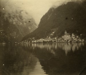 Austria Hallstatt Lake Hoher Dachstein Old Photo 1900 #1