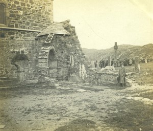 Scotland Iona Abbey high cross old Photo 1900 #2