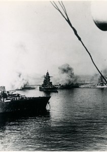 French Naval Disaster Mers el Kebir WWII Strasbourg under fire Old Photo 1940 #1