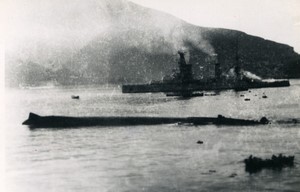 French Naval Disaster Mers el Kebir WWII Bretagne sinking Old Photo 1940 #3