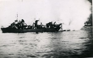 French Naval Disaster Mers el Kebir WWII the Mogador Old Photo 1940 #2