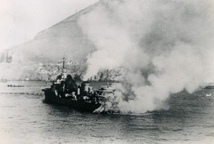 French Naval Disaster Mers el Kebir WWII the Mogador Old Photo 1940 #3